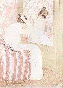 Mary Cassatt The hair style USA oil painting artist